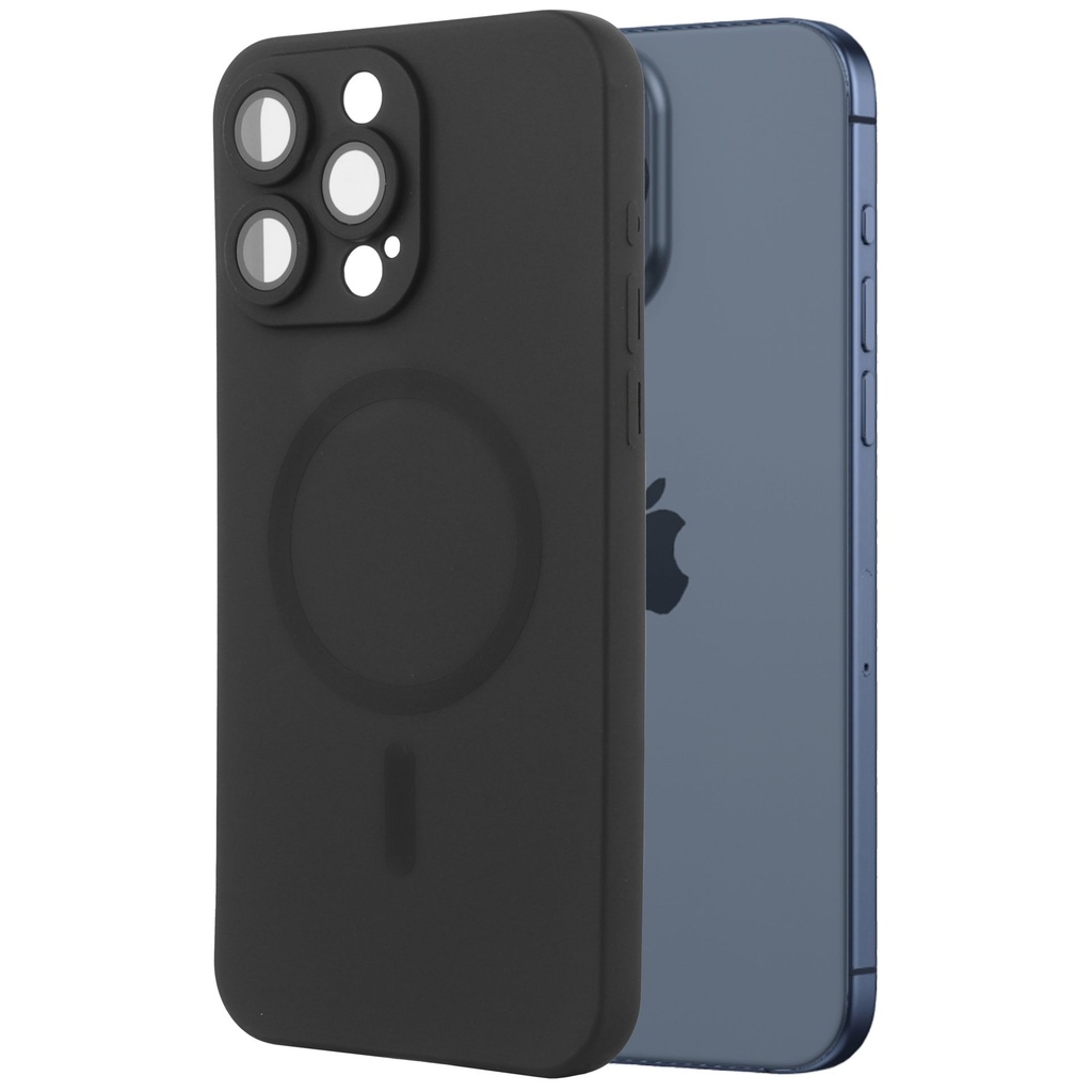 Mobia MagSafe suoja iPhone 15 Pro Max, musta